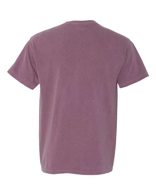 Comfort Colors 6030 Unisex Garment-Dyed Heavyweight Pocket T-Shirt - Berry - back