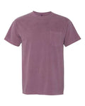 Comfort Colors 6030 Unisex Garment-Dyed Heavyweight Pocket T-Shirt - Berry - front