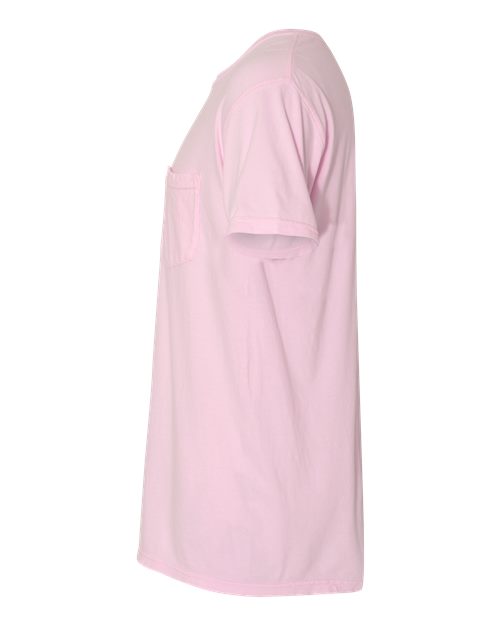 Comfort Colors 6030 Unisex Garment-Dyed Heavyweight Pocket T-Shirt - Blossom - side