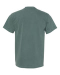 Comfort Colors 6030 Unisex Garment-Dyed Heavyweight Pocket T-Shirt - Blue Spruce - back