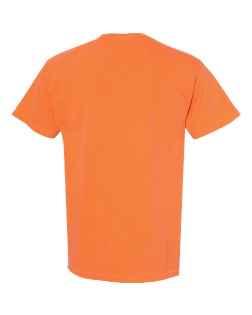 Comfort Colors 6030 Unisex Garment-Dyed Heavyweight Pocket T-Shirt - Burnt Orange - back