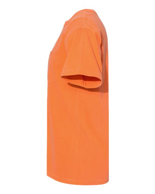 Comfort Colors 6030 Unisex Garment-Dyed Heavyweight Pocket T-Shirt - Burnt Orange - side
