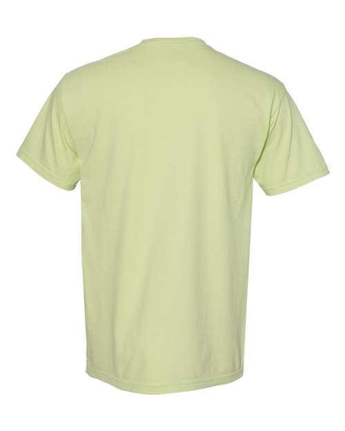 Comfort Colors 6030 Unisex Garment-Dyed Heavyweight Pocket T-Shirt - Celadon - back