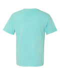 Comfort Colors 6030 Unisex Garment-Dyed Heavyweight Pocket T-Shirt - Chalky Mint - back