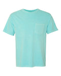 Comfort Colors 6030 Unisex Garment-Dyed Heavyweight Pocket T-Shirt - Chalky Mint - front