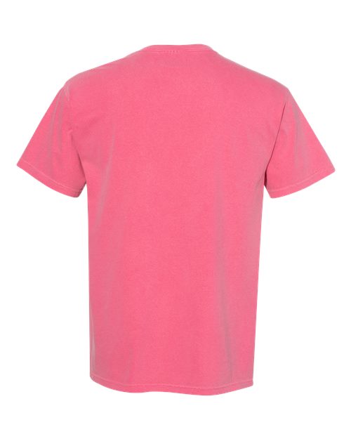 Comfort Colors 6030 Unisex Garment-Dyed Heavyweight Pocket T-Shirt - Crunchberry - back