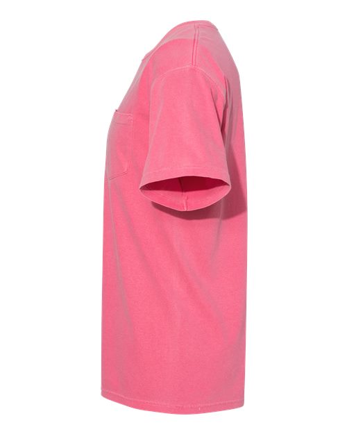 Comfort Colors 6030 Unisex Garment-Dyed Heavyweight Pocket T-Shirt - Crunchberry - side