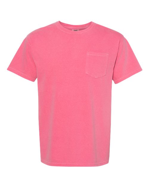 Comfort Colors 6030 Unisex Garment-Dyed Heavyweight Pocket T-Shirt - Crunchberry - front