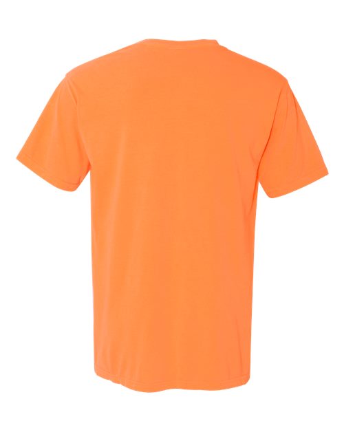 Comfort Colors 6030 Unisex Garment-Dyed Heavyweight Pocket T-Shirt - Melon - back