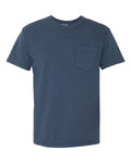 Comfort Colors 6030 Unisex Garment-Dyed Heavyweight Pocket T-Shirt - Midnight - front
