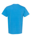Comfort Colors 6030 Unisex Garment-Dyed Heavyweight Pocket T-Shirt - Royal Caribe - back