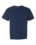 Comfort Colors 6030 Unisex Garment-Dyed Heavyweight Pocket T-Shirt - True Navy - front