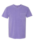 Comfort Colors 6030 Unisex Garment-Dyed Heavyweight Pocket T-Shirt - Violet - front