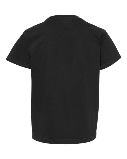 Comfort Colors 9018 Youth Garment-Dyed Heavyweight T-Shirt - Black - back