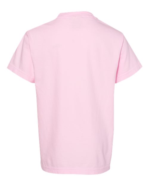 Comfort Colors 9018 Youth Garment-Dyed Heavyweight T-Shirt - Blossom - back