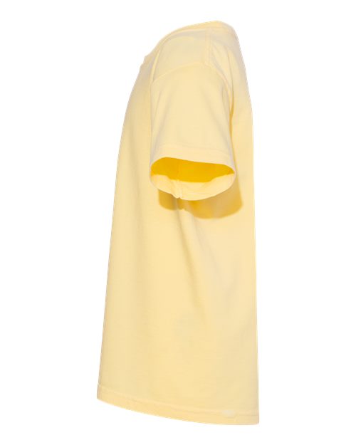 Comfort Colors 9018 Youth Garment-Dyed Heavyweight T-Shirt - Butter - side