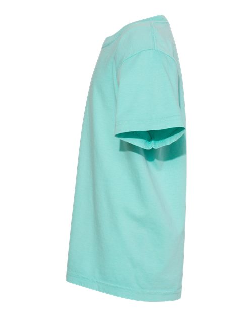 Comfort Colors 9018 Youth Garment-Dyed Heavyweight T-Shirt - Chalky Mint - side