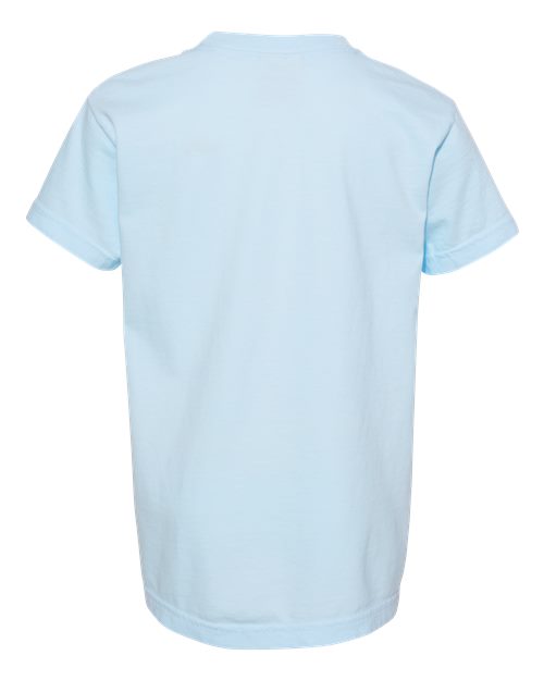 Comfort Colors 9018 Youth Garment-Dyed Heavyweight T-Shirt - Chambray - back