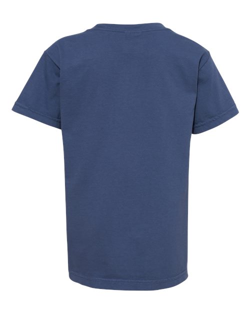 Comfort Colors 9018 Youth Garment-Dyed Heavyweight T-Shirt - China Blue - back