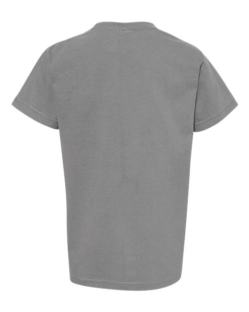 Comfort Colors 9018 Youth Garment-Dyed Heavyweight T-Shirt - Grey - back