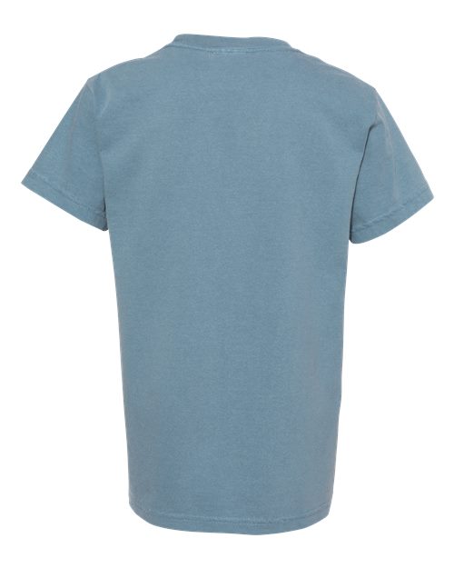 Comfort Colors 9018 Youth Garment-Dyed Heavyweight T-Shirt - Ice Blue - back