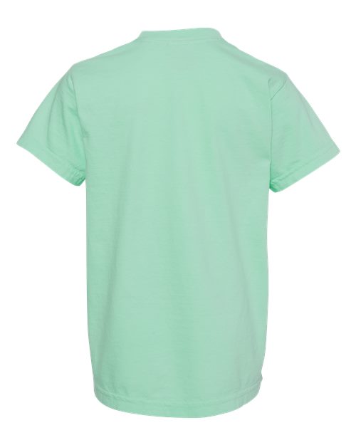 Comfort Colors 9018 Youth Garment-Dyed Heavyweight T-Shirt - Island Reef - back