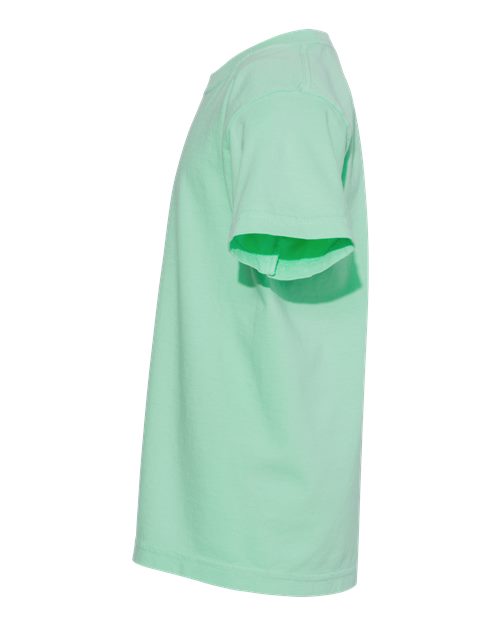 Comfort Colors 9018 Youth Garment-Dyed Heavyweight T-Shirt - Island Reef - side