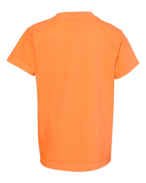 Comfort Colors 9018 Youth Garment-Dyed Heavyweight T-Shirt - Melon - back
