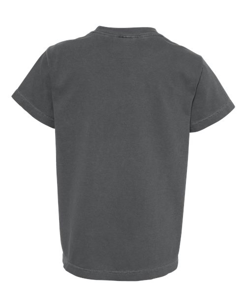Comfort Colors 9018 Youth Garment-Dyed Heavyweight T-Shirt - Pepper - back