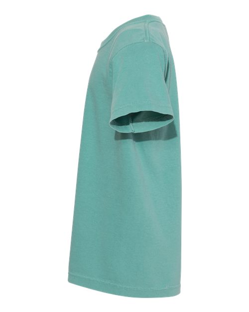Comfort Colors 9018 Youth Garment-Dyed Heavyweight T-Shirt - Seafoam - side