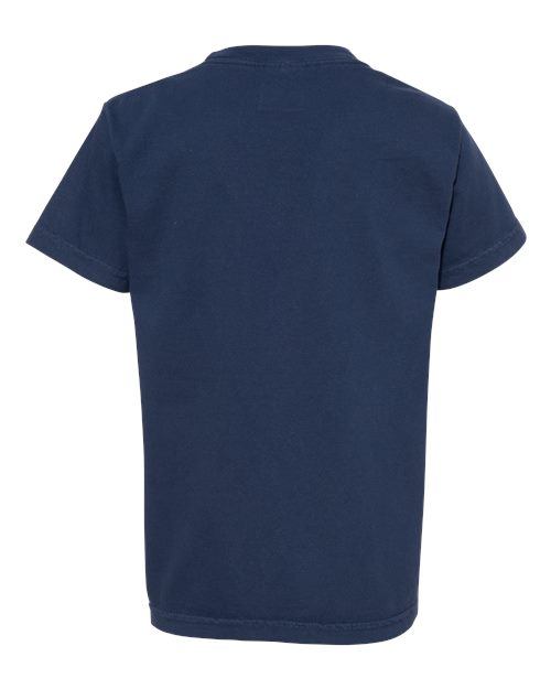 Comfort Colors 9018 Youth Garment-Dyed Heavyweight T-Shirt - True Navy - back