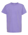 Comfort Colors 9018 Youth Garment-Dyed Heavyweight T-Shirt - Violet - front