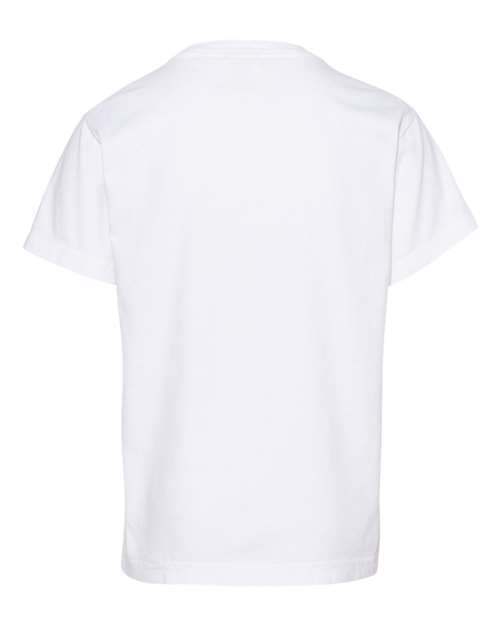 Comfort Colors 9018 Youth Garment-Dyed Heavyweight T-Shirt - White - back