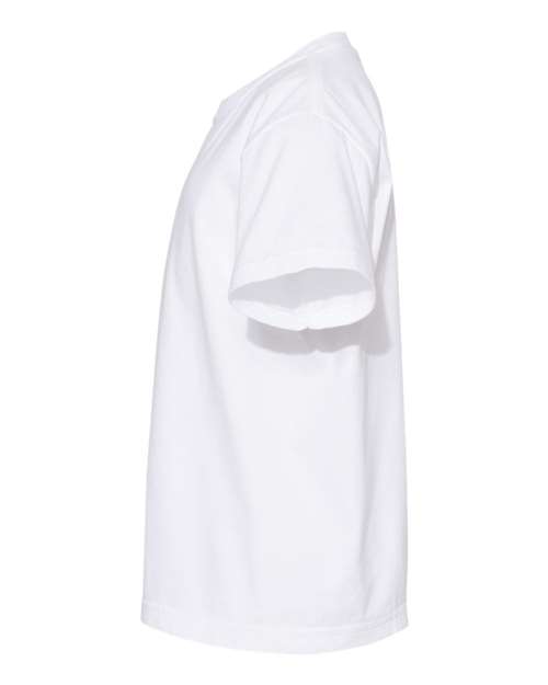 Comfort Colors 9018 Youth Garment-Dyed Heavyweight T-Shirt - White - side