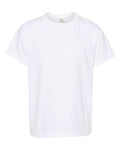Comfort Colors 9018 Youth Garment-Dyed Heavyweight T-Shirt - White - front