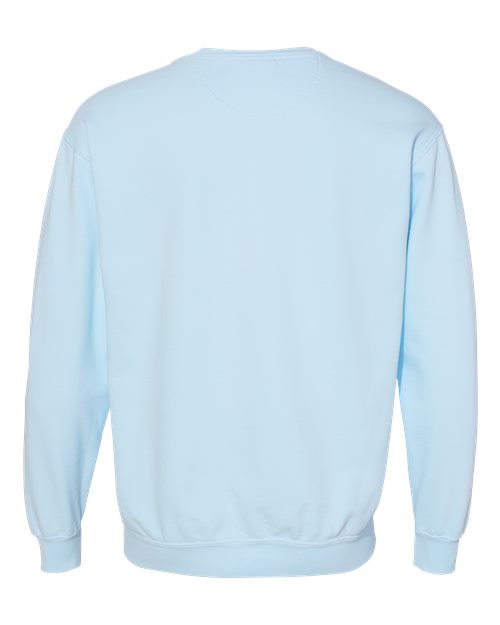 Comfort Colors 1566 Unisex Garment-Dyed Crewneck Sweatshirt - Chambray - back
