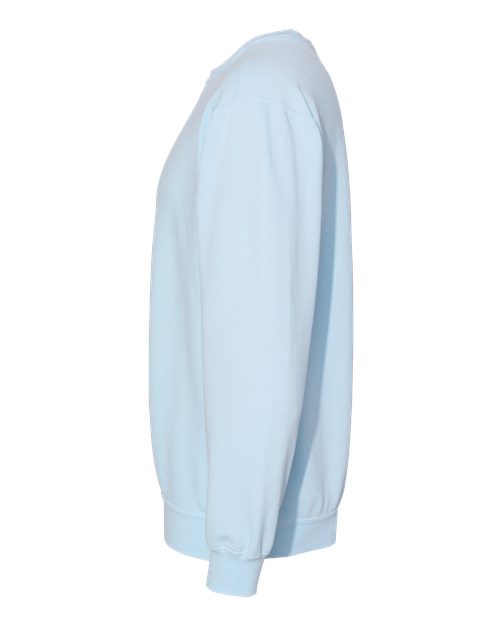 Comfort Colors 1566 Unisex Garment-Dyed Crewneck Sweatshirt - Chambray - side