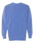 Comfort Colors 1566 Unisex Garment-Dyed Crewneck Sweatshirt - Flo Blue - front