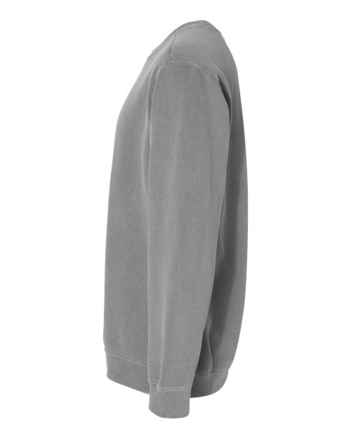 Comfort Colors 1566 Unisex Garment-Dyed Crewneck Sweatshirt - Grey - side