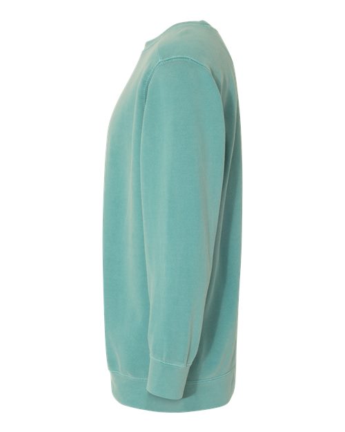Comfort Colors 1566 Unisex Garment-Dyed Crewneck Sweatshirt - Seafoam - side