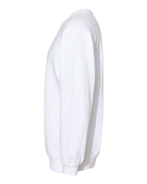 Comfort Colors 1566 Unisex Garment-Dyed Crewneck Sweatshirt - White - side