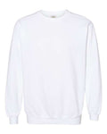 Comfort Colors 1566 Unisex Garment-Dyed Crewneck Sweatshirt - White - front