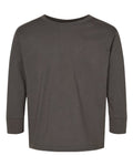 Rabbit Skins 3302 Toddler Fine Jersey Long Sleeve Tee - Charcoal - front