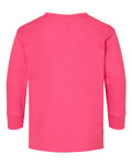 Rabbit Skins 3302 Toddler Fine Jersey Long Sleeve Tee - Hot Pink - back