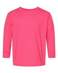 Rabbit Skins 3302 Toddler Fine Jersey Long Sleeve Tee - Hot Pink - front