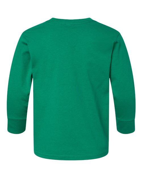 Rabbit Skins 3302 Toddler Fine Jersey Long Sleeve Tee - Kelly - back