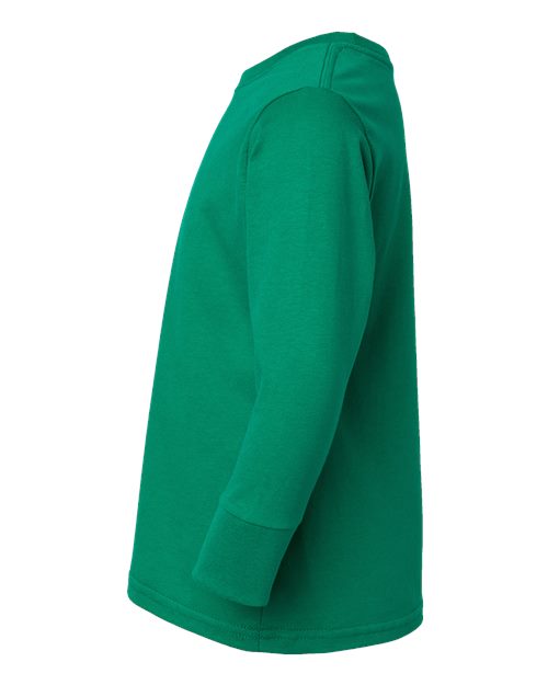 Rabbit Skins 3302 Toddler Fine Jersey Long Sleeve Tee - Kelly - side