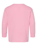Rabbit Skins 3302 Toddler Fine Jersey Long Sleeve Tee - Pink - back