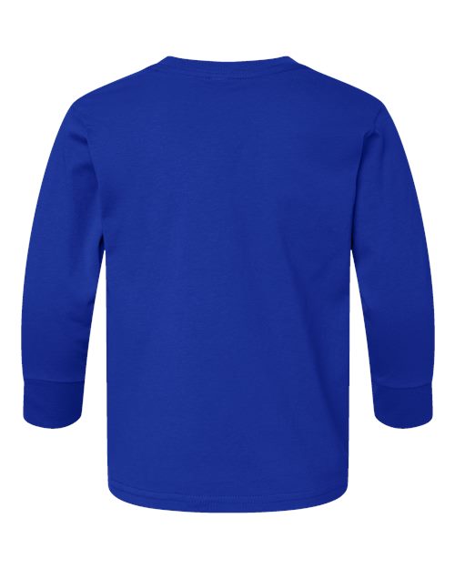 Rabbit Skins 3302 Toddler Fine Jersey Long Sleeve Tee - Royal - back