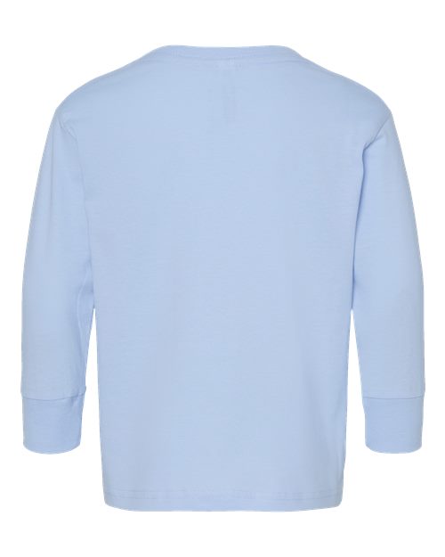 Rabbit Skins 3302 Toddler Fine Jersey Long Sleeve Tee - Light Blue - back